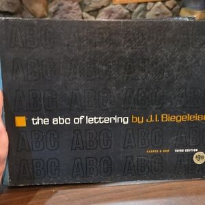 The ABC of Lettering by J.I. Biegeleisen - Black Cover First Ed. Of 3rd Ed. 1965